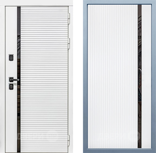 Входная металлическая Дверь Дива МХ-45 Белая STR МХ-46 Белый матовый в Котельниках