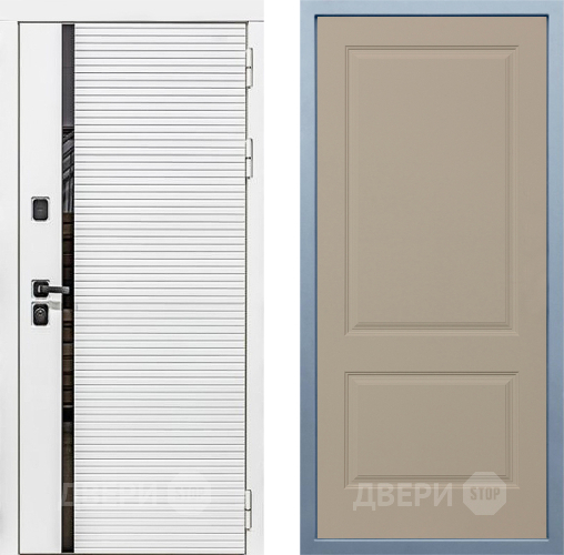 Входная металлическая Дверь Дива МХ-45 Белая STR Д-7 Шампань в Котельниках