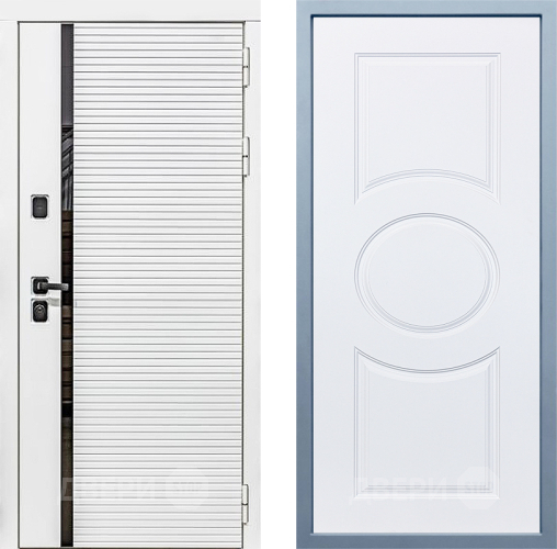 Входная металлическая Дверь Дива МХ-45 Белая STR Д-8 Белый в Котельниках