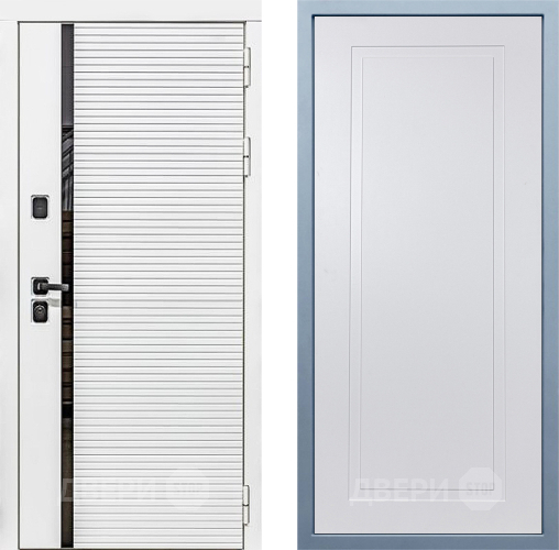 Входная металлическая Дверь Дива МХ-45 Белая STR Н-10 Белый в Котельниках