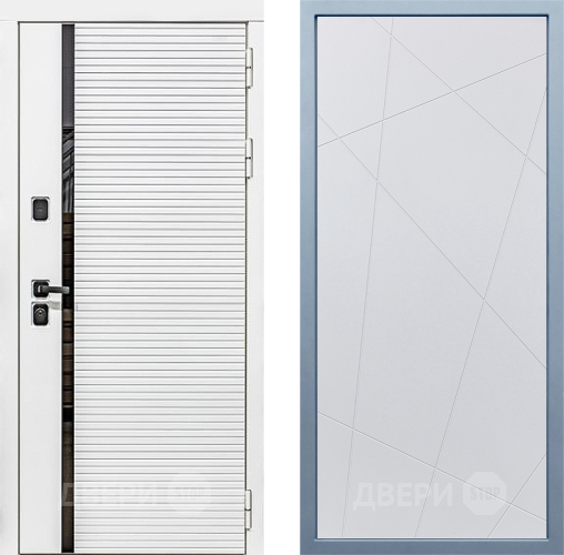 Входная металлическая Дверь Дива МХ-45 Белая STR Д-11 Белый в Котельниках