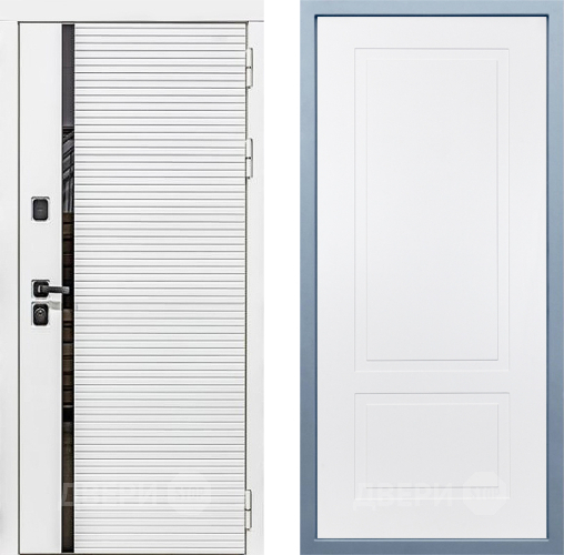 Входная металлическая Дверь Дива МХ-45 Белая STR Н-7 Белый в Котельниках