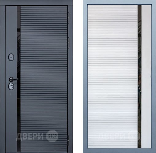 Входная металлическая Дверь Дива МХ-45 STR МХ-45 Белый матовый в Котельниках