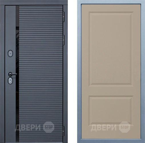 Входная металлическая Дверь Дива МХ-45 STR Д-7 Шампань в Котельниках