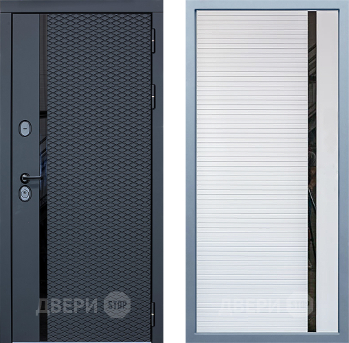 Входная металлическая Дверь Дива МХ-47 STR МХ-45 Белый матовый в Котельниках