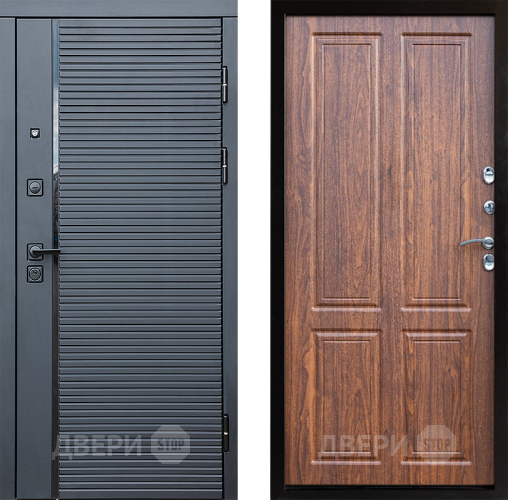 Входная металлическая Дверь Престиж Черная Линия Премиум Орех светлый в Котельниках