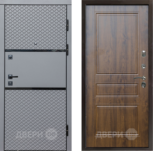 Входная металлическая Дверь Престиж Ромб Классика Дуб в Котельниках