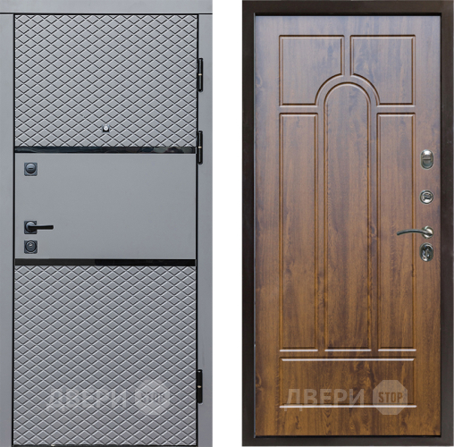 Входная металлическая Дверь Престиж Ромб Арка Дуб в Котельниках