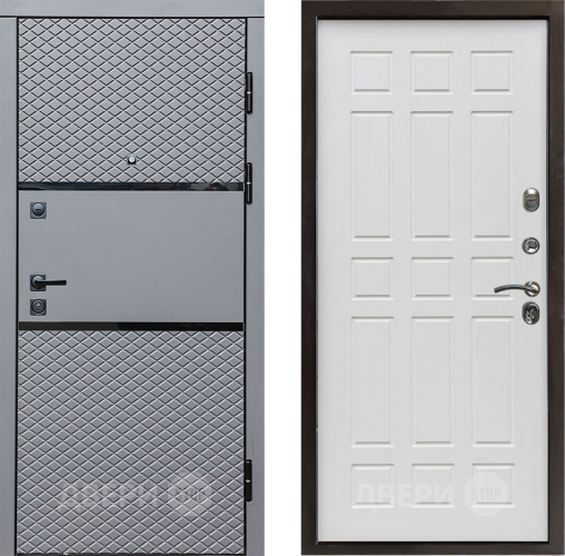 Входная металлическая Дверь Престиж Ромб Спарта Белое дерево в Котельниках