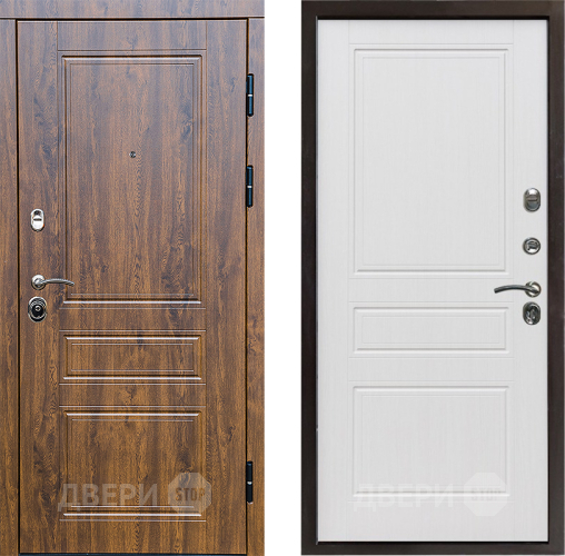 Входная металлическая Дверь Престиж Классика Дуб Классика Белое дерево в Котельниках