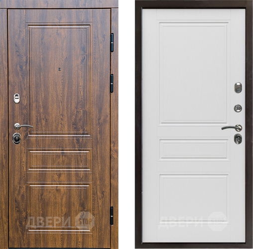 Входная металлическая Дверь Престиж Классика Дуб Классика Лиственница белая в Котельниках