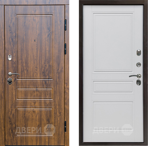 Входная металлическая Дверь Престиж Классика Дуб Классика Белый матовый в Котельниках