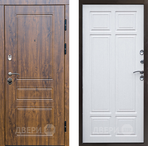 Входная металлическая Дверь Престиж Классика Дуб Премиум Лиственница белая в Котельниках