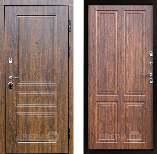 Входная металлическая Дверь Престиж Классика Дуб Премиум Орех светлый в Котельниках