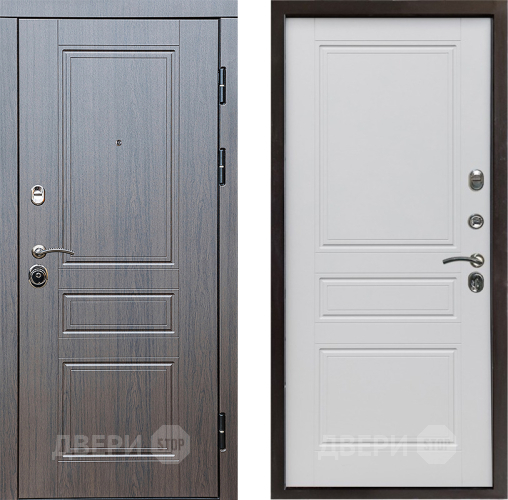 Входная металлическая Дверь Престиж Классика Венге Классика Белый матовый в Котельниках