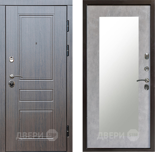 Дверь Престиж Классика Венге Зеркло Пастораль Бетон светлый в Котельниках