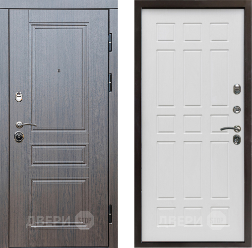 Входная металлическая Дверь Престиж Классика Венге Спарта Белое дерево в Котельниках