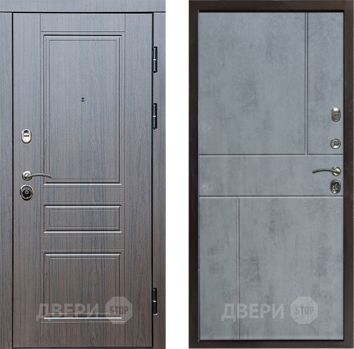 Входная металлическая Дверь Престиж Классика Венге Горизонт Бетон темный в Котельниках