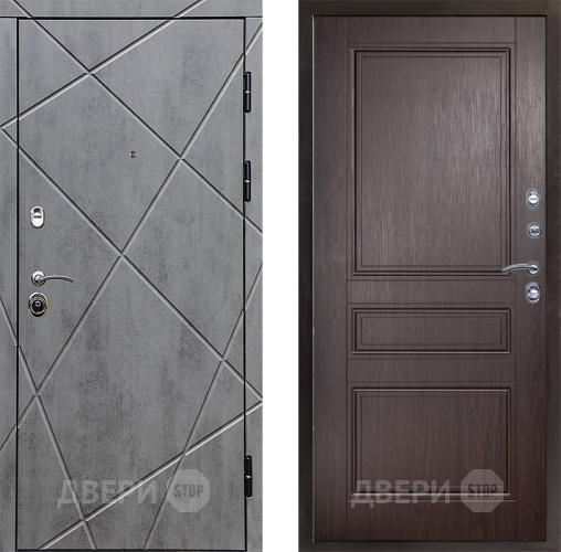 Входная металлическая Дверь Престиж Лучи Классика Венге в Котельниках