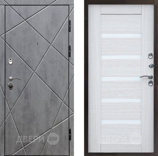 Входная металлическая Дверь Престиж Лучи Царга Лиственница белая в Котельниках