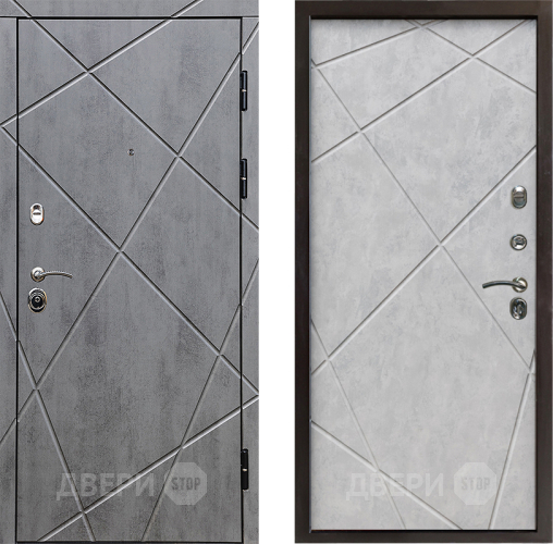 Входная металлическая Дверь Престиж Лучи Лучи Бетон светлый в Котельниках