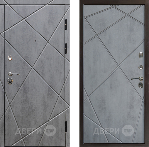 Входная металлическая Дверь Престиж Лучи Лучи Бетон темный в Котельниках
