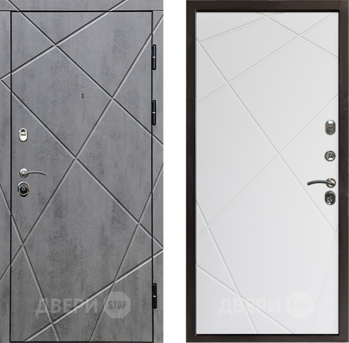Входная металлическая Дверь Престиж Лучи Лучи Бетон белый в Котельниках