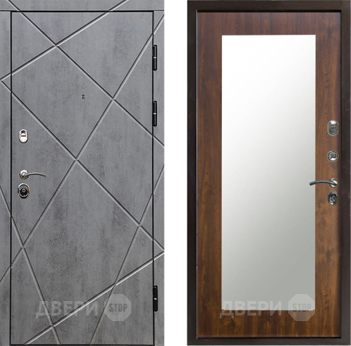 Входная металлическая Дверь Престиж Лучи Зеркло Пастораль Дуб в Котельниках