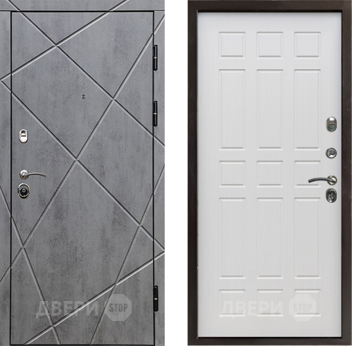 Входная металлическая Дверь Престиж Лучи Спарта Лиственница белая в Котельниках