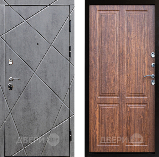 Входная металлическая Дверь Престиж Лучи Премиум Орех светлый в Котельниках