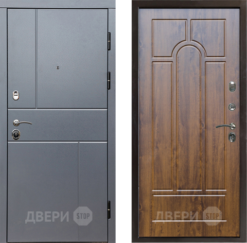 Входная металлическая Дверь Престиж Горизонт Грэй Арка Дуб в Котельниках