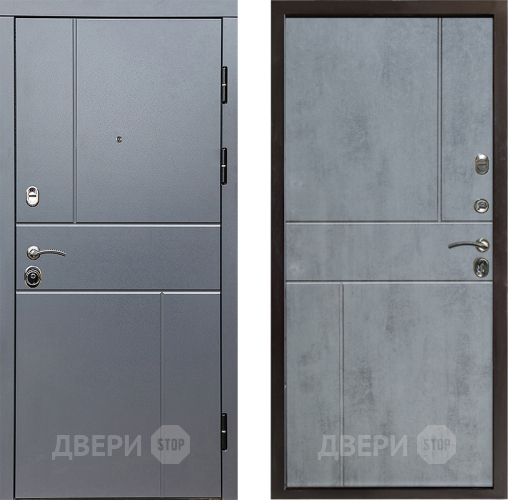 Входная металлическая Дверь Престиж Горизонт Грэй Горизонт Бетон темный в Котельниках