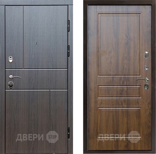 Входная металлическая Дверь Престиж Горизонт Венге Классика Дуб в Котельниках