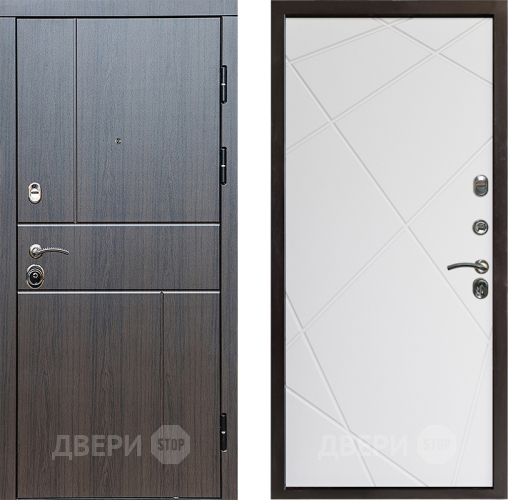 Входная металлическая Дверь Престиж Горизонт Венге Лучи Бетон белый в Котельниках