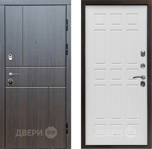 Входная металлическая Дверь Престиж Горизонт Венге Спарта Белое дерево в Котельниках