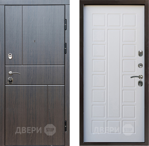 Входная металлическая Дверь Престиж Горизонт Венге Престиж Белое дерево в Котельниках