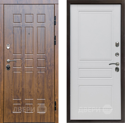 Входная металлическая Дверь Престиж Стандарт Классика Белый матовый в Котельниках