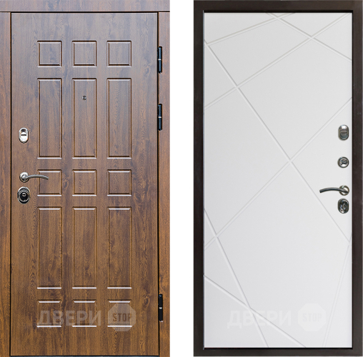 Входная металлическая Дверь Престиж Стандарт Лучи Бетон белый в Котельниках