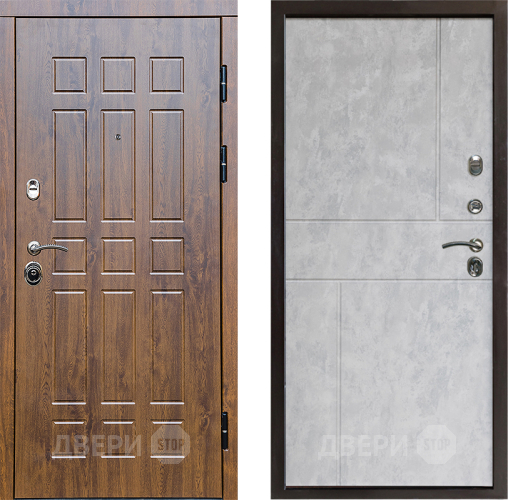 Входная металлическая Дверь Престиж Стандарт Горизонт Бетон светлый в Котельниках