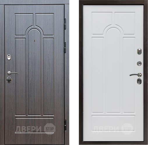 Входная металлическая Дверь Престиж Арка Арка Белое дерево в Котельниках