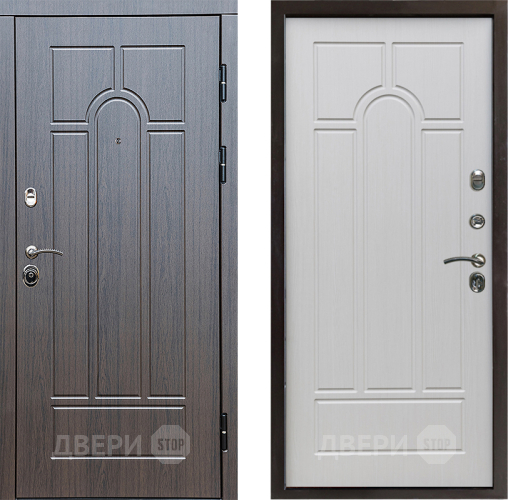 Входная металлическая Дверь Престиж Арка Арка Лиственница белая в Котельниках