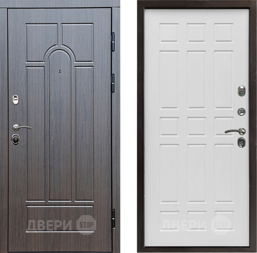 Входная металлическая Дверь Престиж Арка Спарта Белое дерево в Котельниках