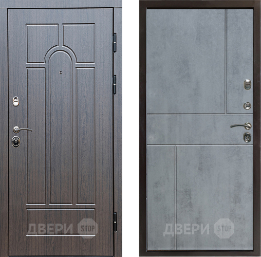 Входная металлическая Дверь Престиж Арка Горизонт Бетон темный в Котельниках