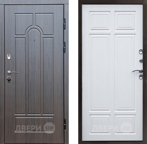 Входная металлическая Дверь Престиж Арка Премиум Лиственница белая в Котельниках