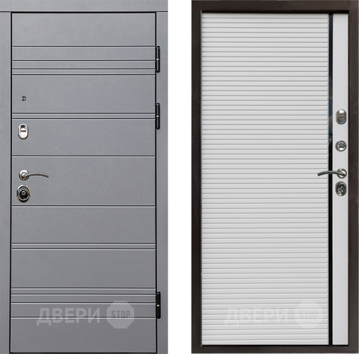 Входная металлическая Дверь Престиж Линия Грэй Porte Белый в Котельниках