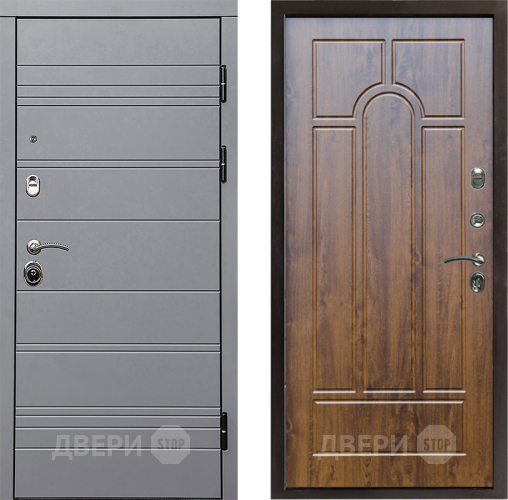 Входная металлическая Дверь Престиж Линия Грэй Арка Дуб в Котельниках