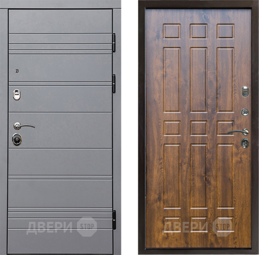 Входная металлическая Дверь Престиж Линия Грэй Спарта Дуб в Котельниках