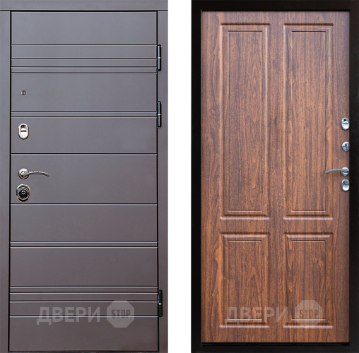 Входная металлическая Дверь Престиж Линия Браун Премиум Орех светлый в Котельниках