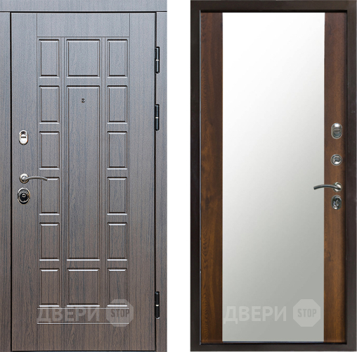 Входная металлическая Дверь Престиж Престиж Зеркало Дуб в Котельниках