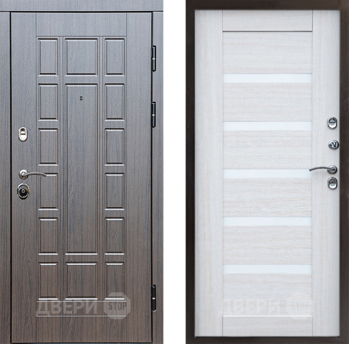 Входная металлическая Дверь Престиж Престиж Царга Лиственница белая в Котельниках